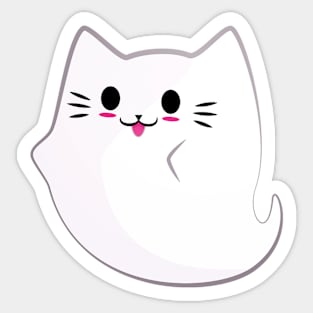 Ghost Furrriends - White Sticker